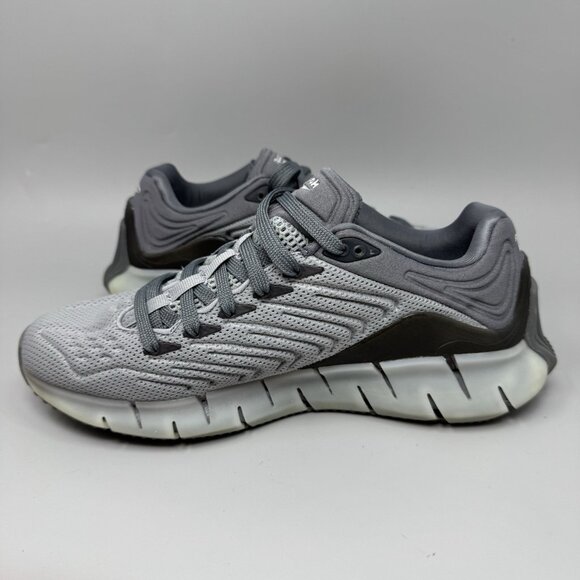 Reebok Mens Zig Dynamica Gray Running Shoes Sneakers Size 6 - Picture 2 of 9